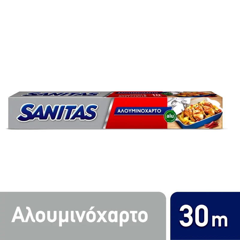 SANITAS Αλουμινόχαρτο 30mx29cm 1 Τεμάχιο