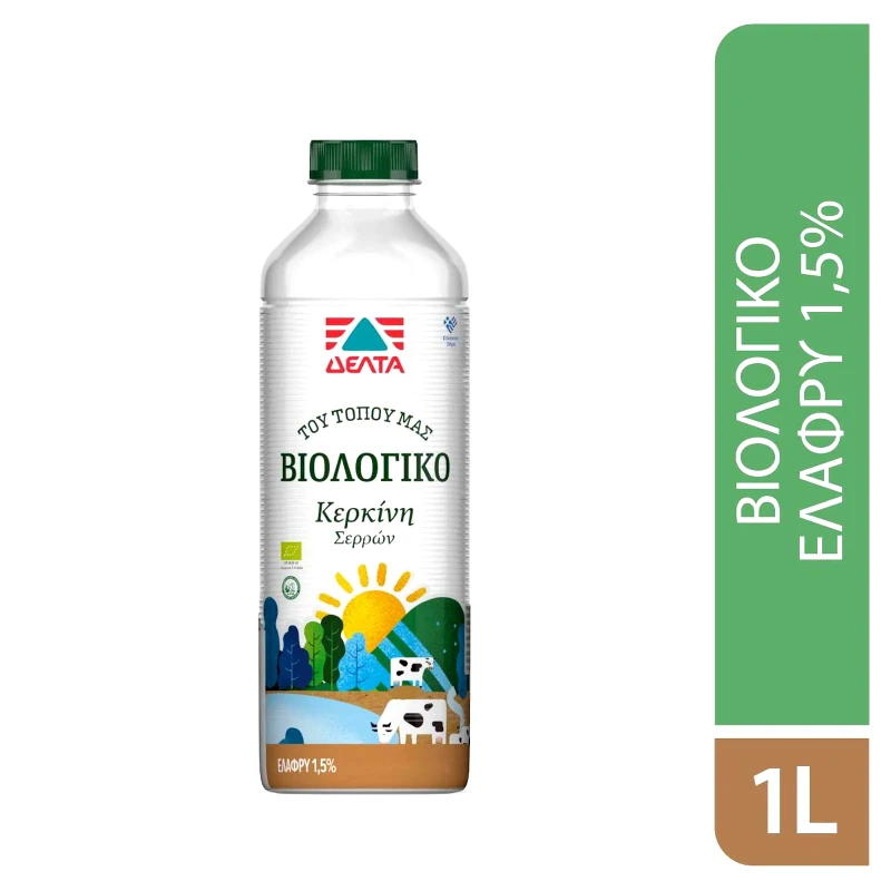 ΤΟΥ ΤΟΠΟΥ ΜΑΣ Γάλα Αγελάδος Βιολογικό Ελαφρύ 1lt