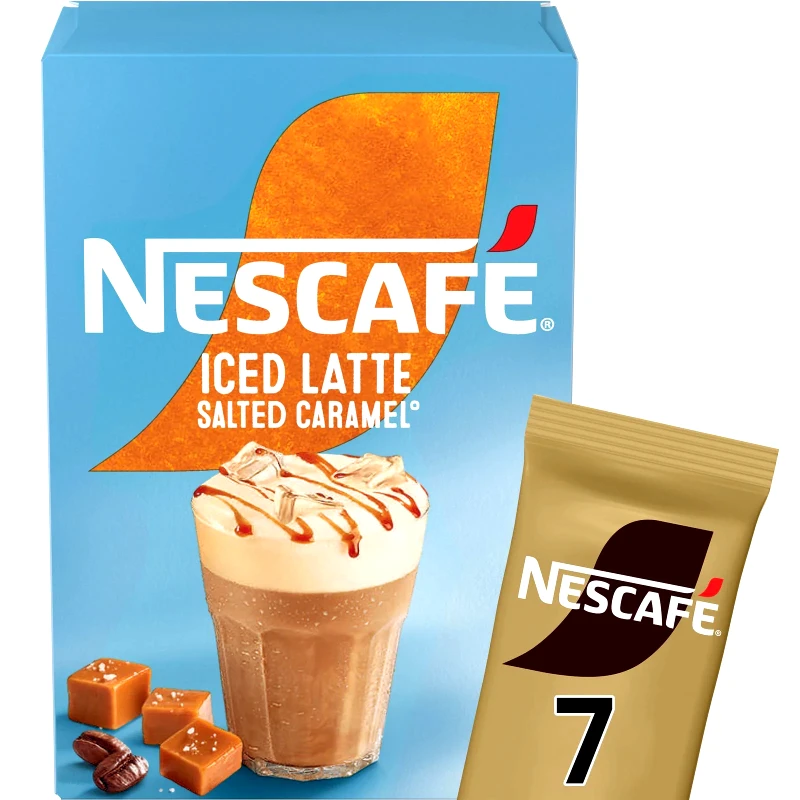 NESCAFE Στιγμιαίος Καφές Iced Latte Salted Caramel 7x14.5g
