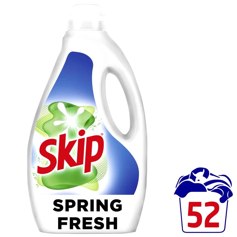 SKIP Υγρό Πλυντηρίου Ρούχων Spring Fresh 52 Μεζούρες