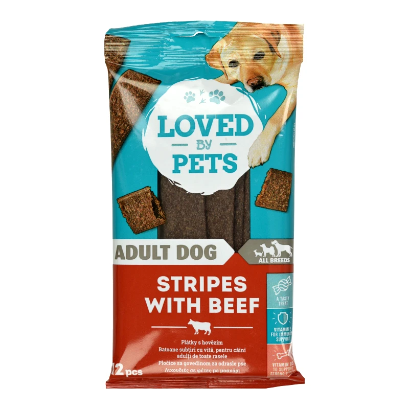 LOVED BY PETS Σνακ Σκύλων Μοσχάρι Φέτες 120g