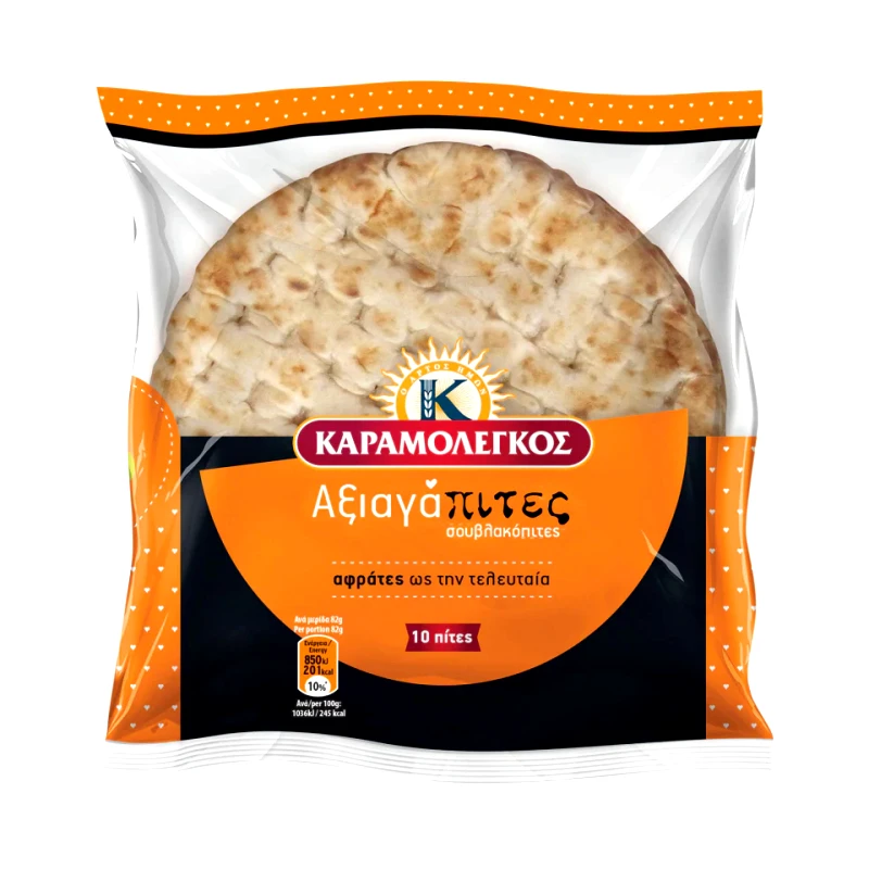 ΚΑΡΑΜΟΛΕΓΚΟΣ Πίτες Μεγάλες Σουβλάκι 820g