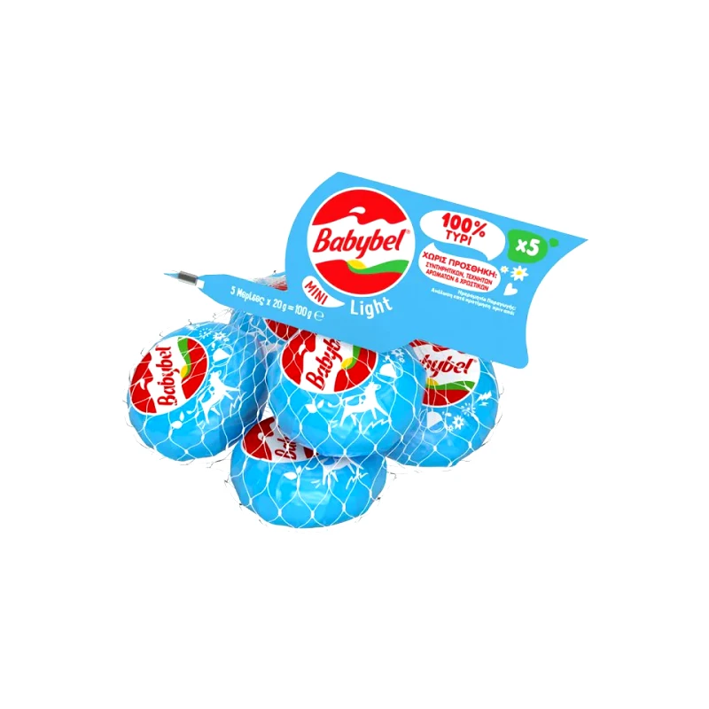 BABYBEL Μαλακό Τυρί Mini Babybel Light 5x20g