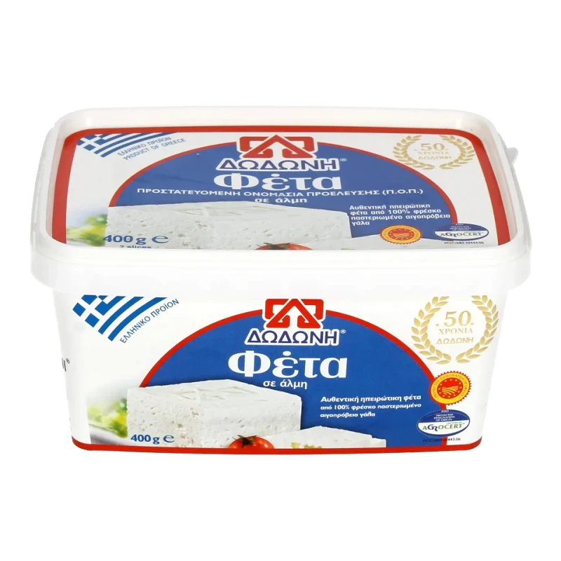 ΔΩΔΩΝΗ Τυρί Φέτα ΠΟΠ Σε Άλμη 400gr
