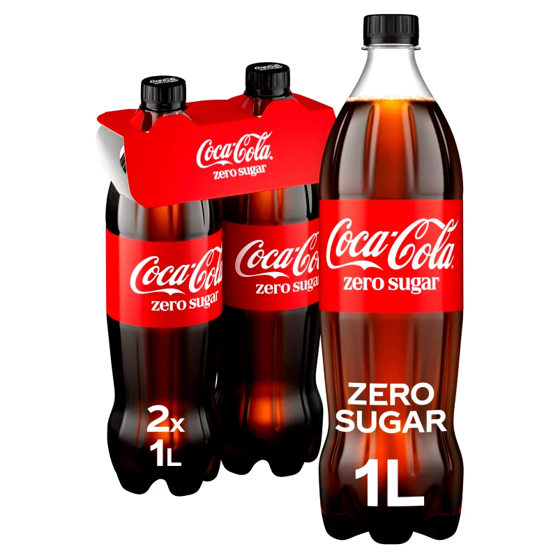 COCA COLA Αναψυκτικό Cola Zero Φιάλη 2x1lt