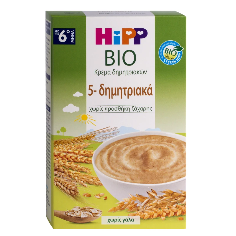 HIPP Κρέμα 5 Δημητριακών Bio 200g