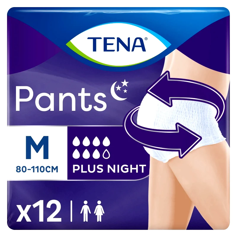 TENA Πάνες Ακράτειας Plus Night Pants Medium 12 Τεμάχια
