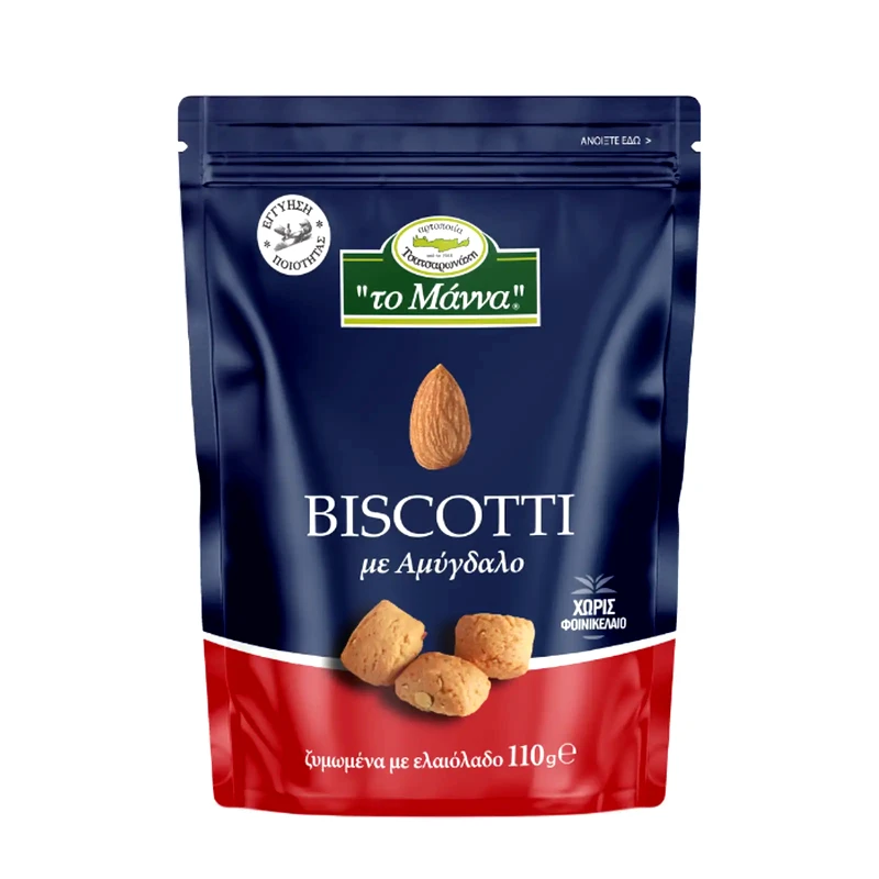 ΜΑΝΝΑ Biscotti Μπισκότα Αμύγδαλο 110g