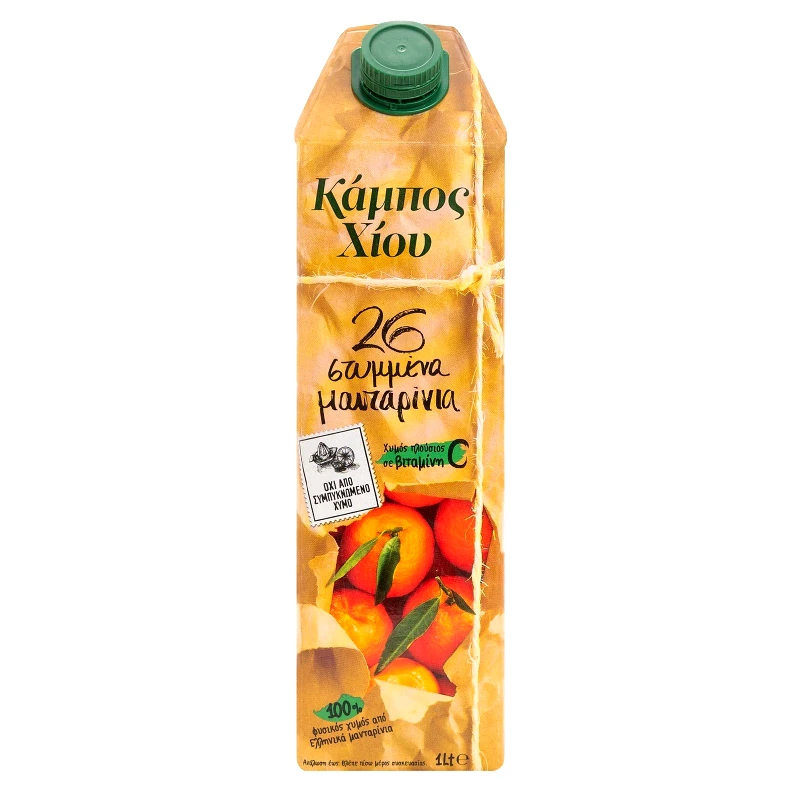ΚΑΜΠΟΣ ΧΙΟΥ Φρέσκος Χυμός Φυσικός Μανταρίνι 1lt