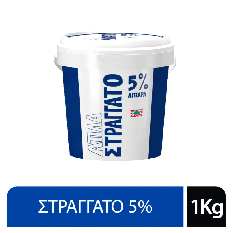 ΔΕΛΤΑ Γιαούρτι Απλά Στραγγάτο 5% 1kg