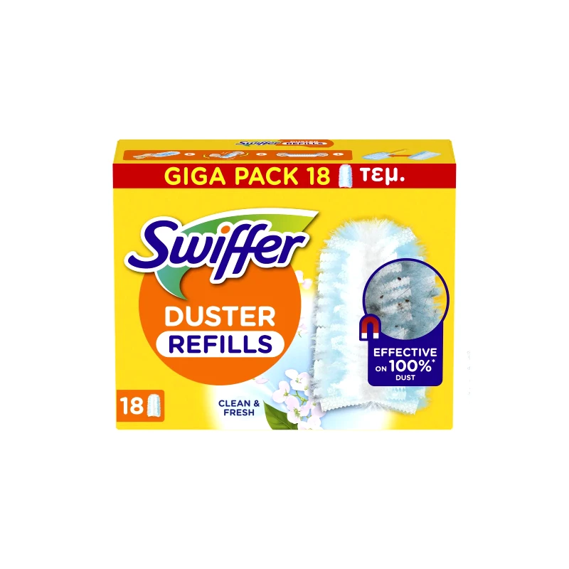 SWIFFER Φτερά Ξεσκονίσματος Duster Fresh Ανταλλακτικά 18 Τεμάχια