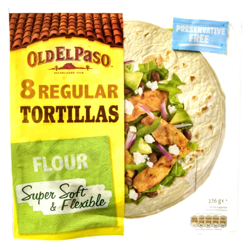 OLD EL PASO Πίτες Tortillas Μαλακές 326g