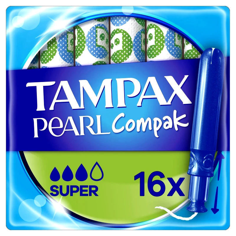 TAMPAX Ταμπόν Compak Pearl Super 16 Τεμάχια