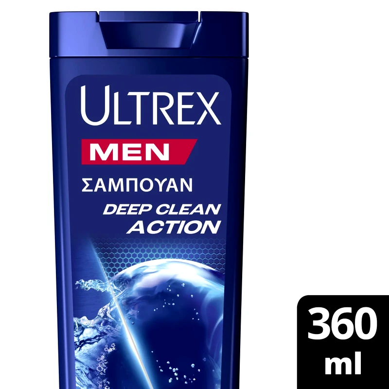 ULTREX Σαμπουάν Deep Clean Action Αντιπιτυριδικό 360ml