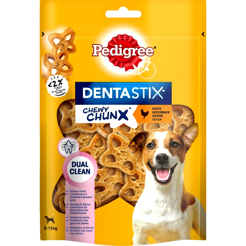 PEDIGREE Snack Σκύλων Chewy Chunx Mini Κοτόπουλο 68g