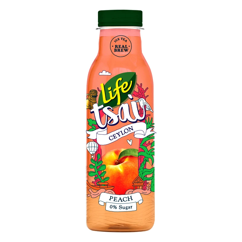 LIFE Ice Tea Κεϋλάνης Ροδάκινο Χωρίς Ζάχαρη 1.5lt