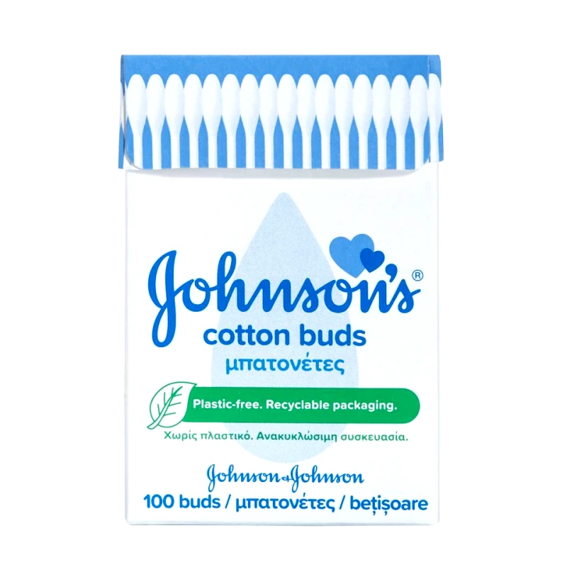 JOHNSON Μπατονέτες Plastic Free 100 Τεμάχια