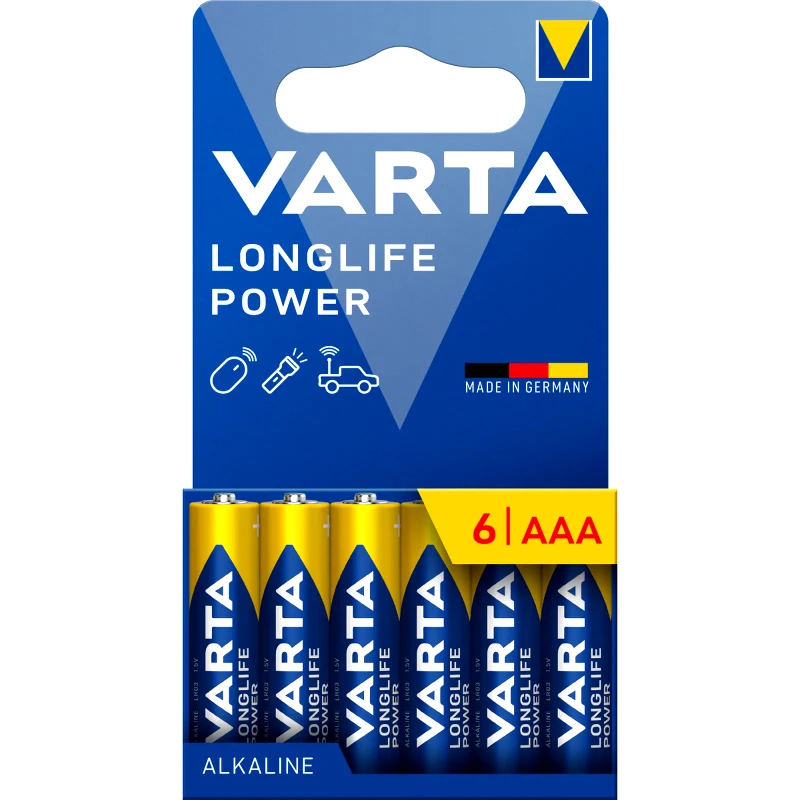 VARTA Μπαταρίες LongLife Power ΑΑΑ 6 Τεμάχια