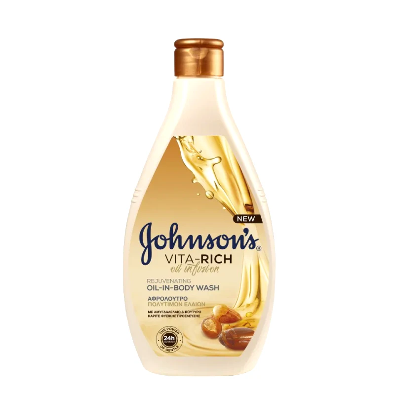 JOHNSON Αφρόλουτρο Oil Infusion Αμυγδαλέλαιο & Καριτέ 400ml