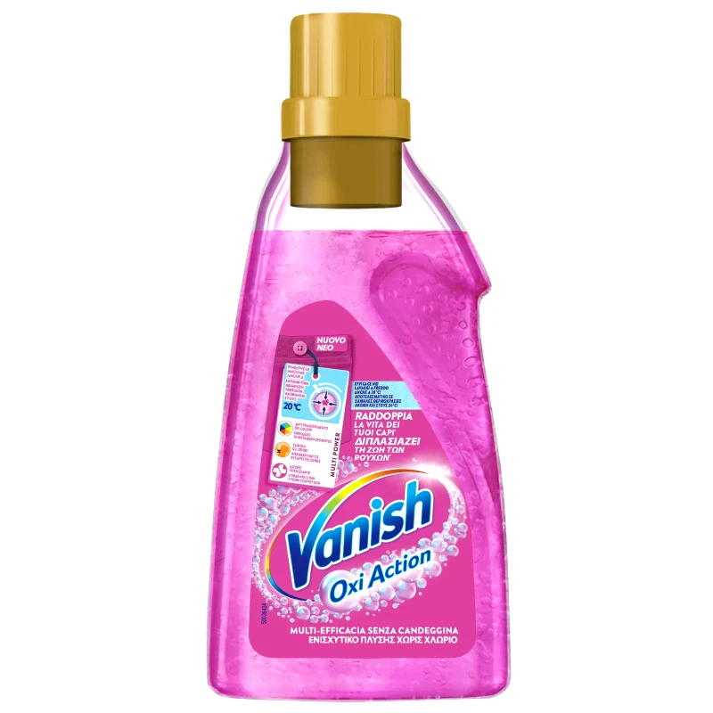 VANISH Υγρό Καθαριστικό Λεκέδων Oxi Action Gel Χωρίς Χλώριο 750ml