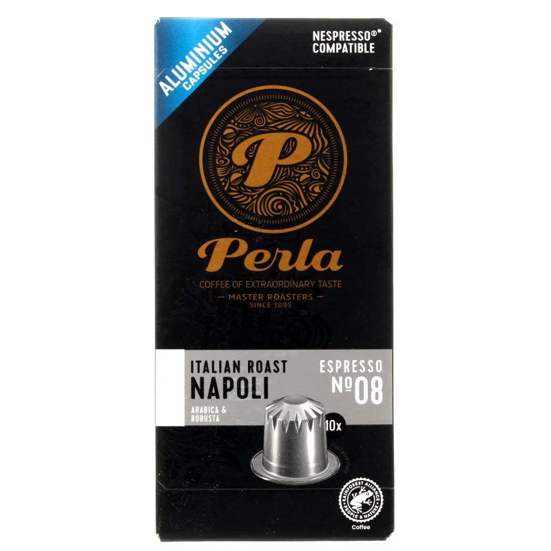 PERLA BEVERAGES Κάψουλες Καφέ Perla Napoli 10x5g