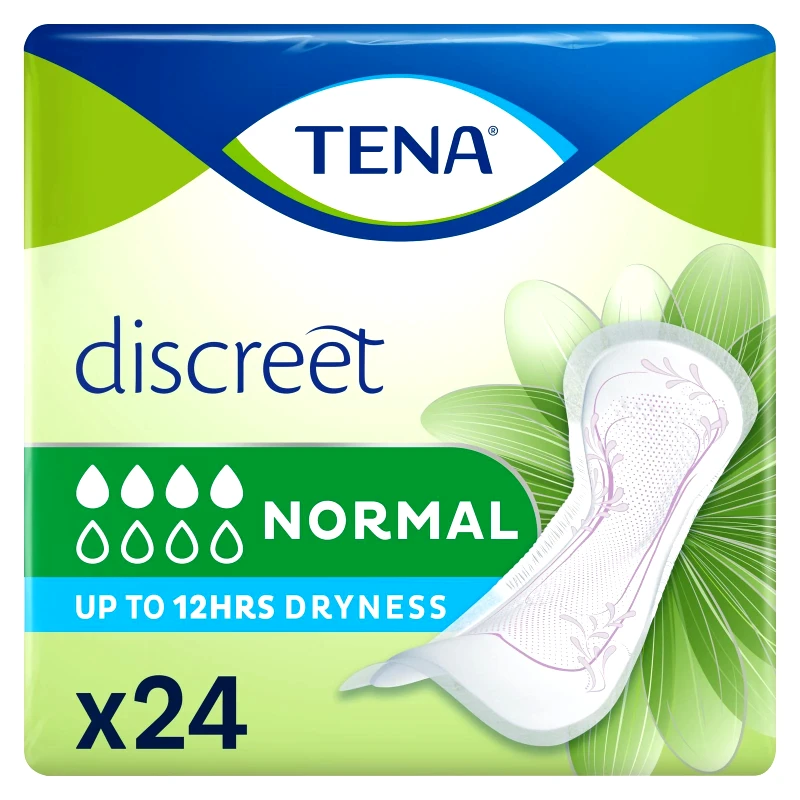 TENA Σερβιέτες Ακράτειας Discreet Normal 24 Τεμάχια