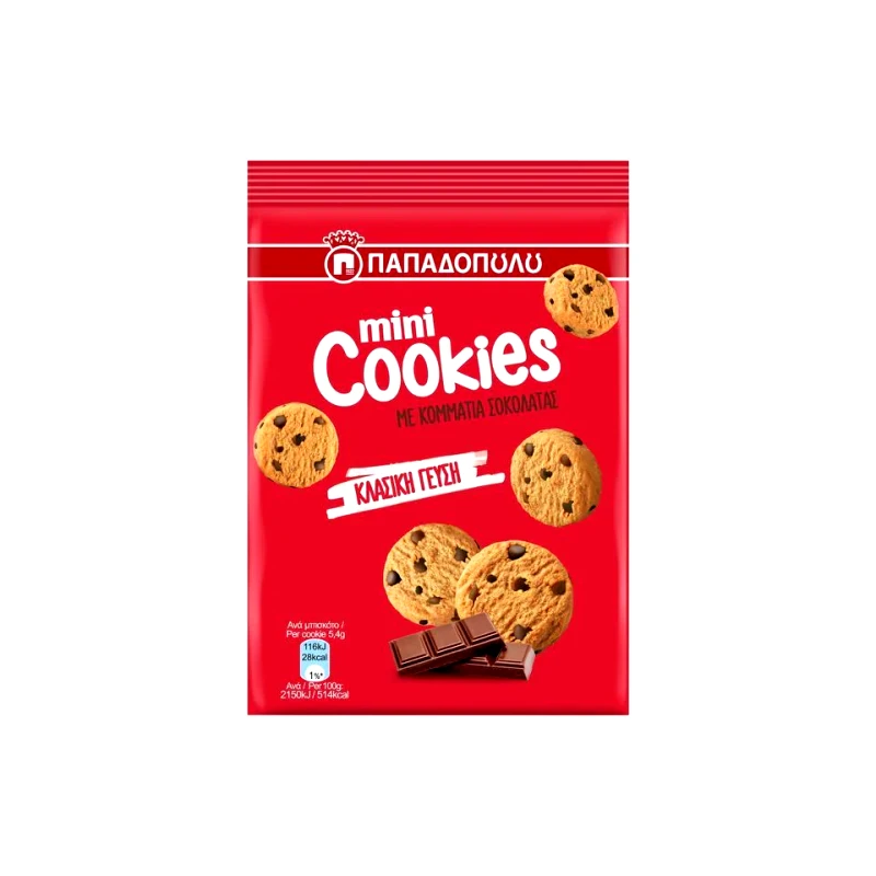 MINI COOKIES Μπισκότα Κομμάτια Σοκολάτας 70g