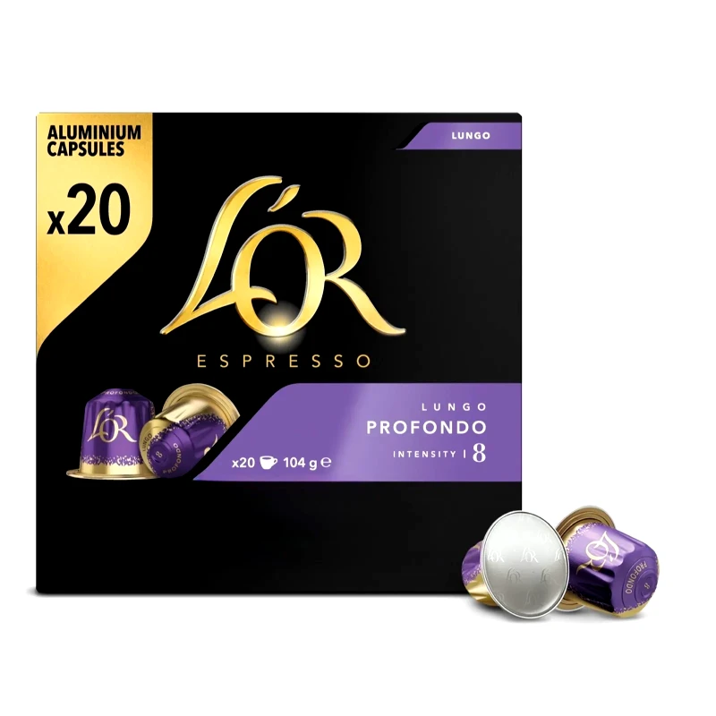 LOR Κάψουλες Καφέ Espresso Lungo Profondo 20x5.2g
