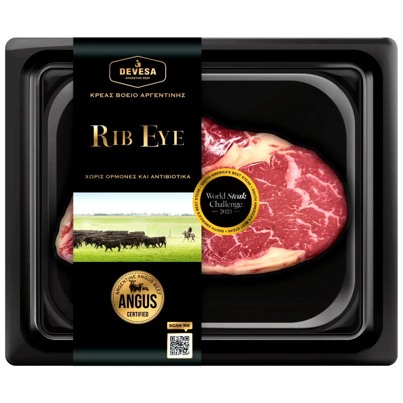 ΕΛΒΙΔΑ Μπριζόλα Ribeye Βόεια Άνευ Οστού Αργεντινής 240gr