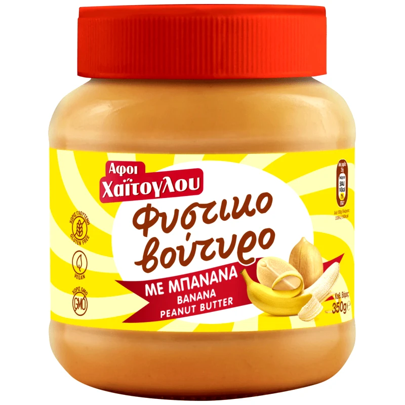 ΧΑΙΤΟΓΛΟΥ Φυστικοβούτυρο Μπανάνα 350g