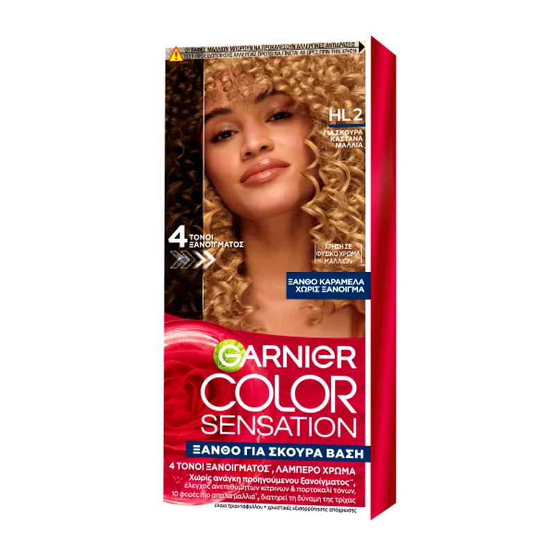 COLOR SENSATION Βαφή Μαλλιών HL2 Ξανθό Καραμέλα 1 Τεμάχιο