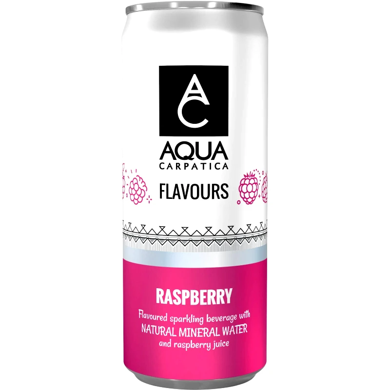 AQUA CARPATICA Νερό Ανθρακούχο Raspberry Κουτί 330ml