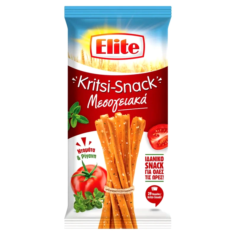 ELITE Κριτσίνια Kritsi Snack Ντομάτα & Ρίγανη 125g