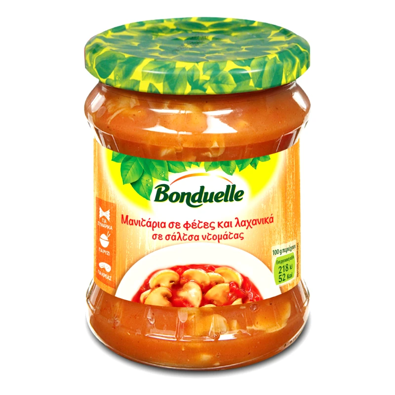 BONDUELLE Σάλτσα Τομάτας Μανιτάρια και Λαχανικά 450g