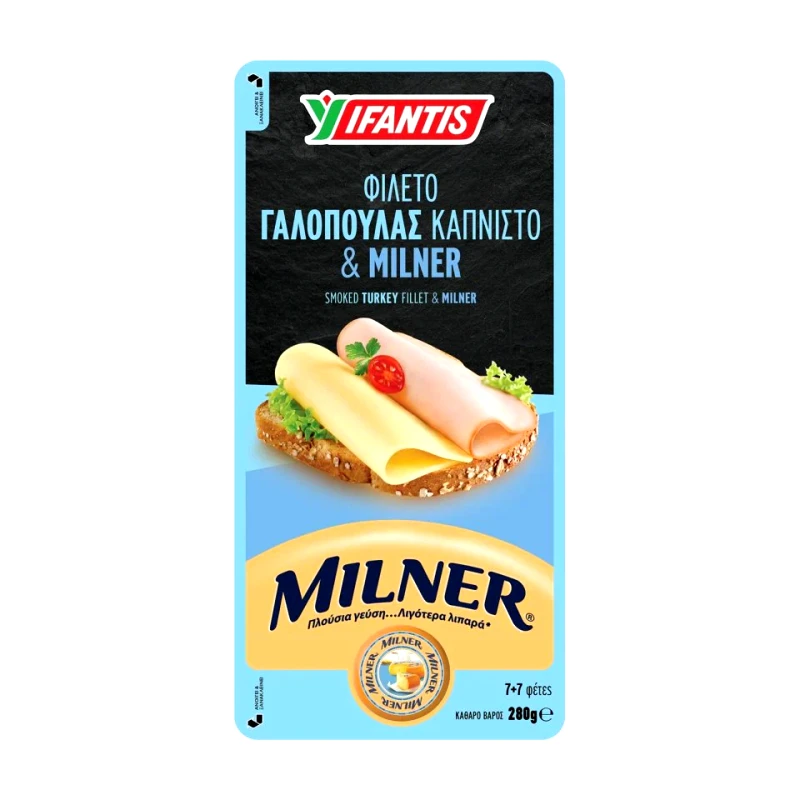 ΥΦΑΝΤΗΣ COMBI Σετ Γαλοπούλα Καπνιστή & Τυρί Milner Φέτες 280g