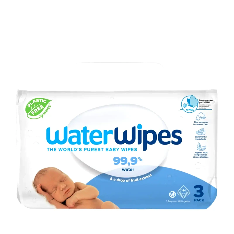WATERWIPES Μωρομάντηλα WaterWipes Οικολογικά 3x48 Τεμάχια