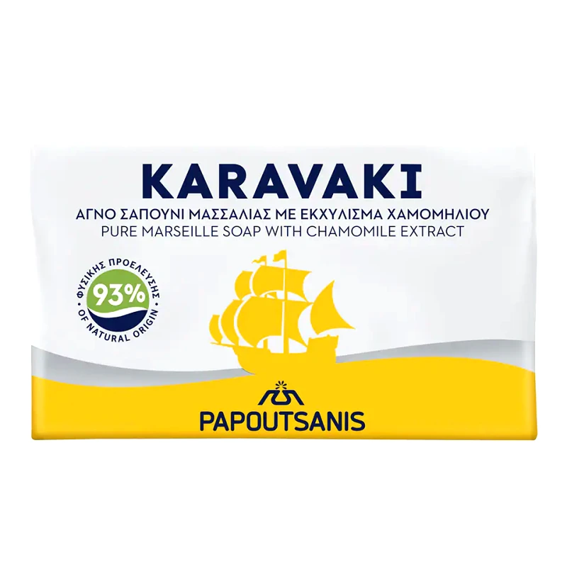 KARAVAKI Σαπούνι Μασσαλίας με Εκχύλισμα Χαμομηλιού 125g