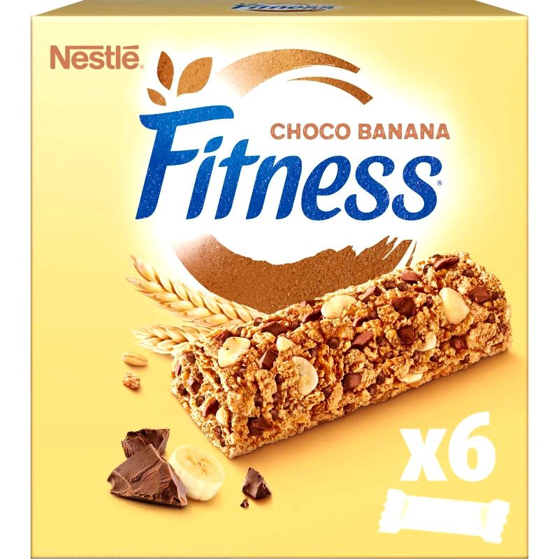 FITNESS Μπάρες Δημητριακών Σοκολάτα Μπανάνα 6x23.5g