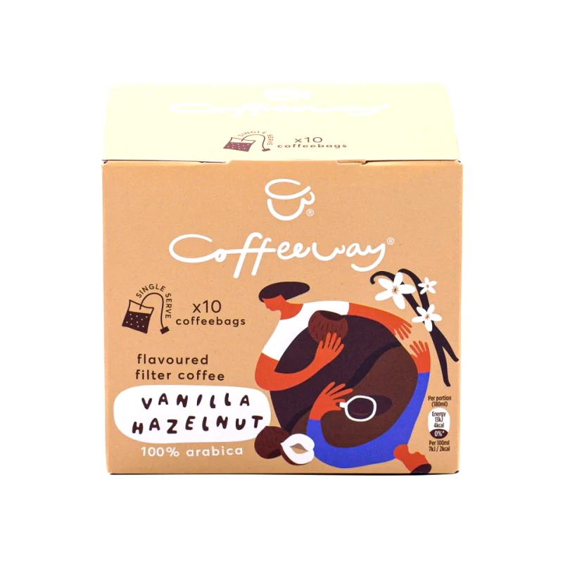 COFFEE WAY Καφέ Φίλτρου Βανίλια Φουντούκι Μερίδες 10x7.5g