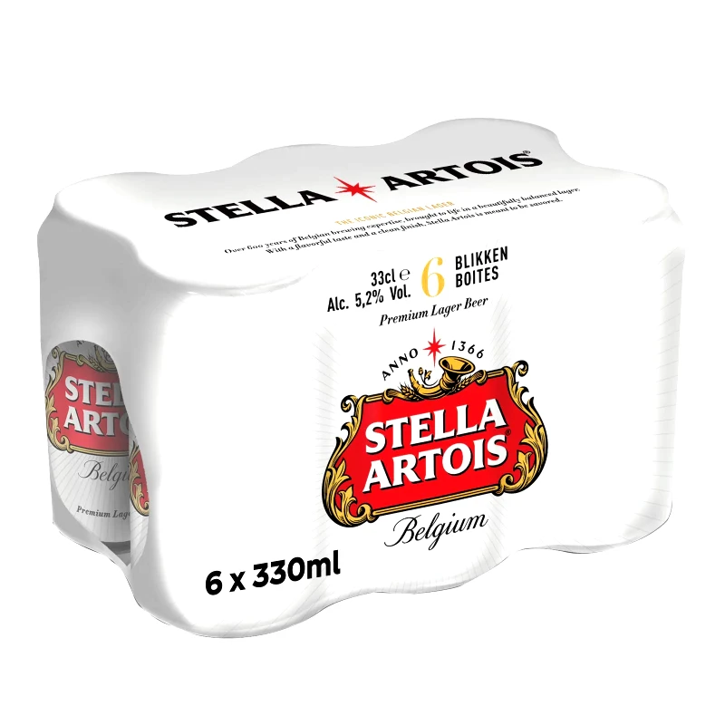 STELLA ARTOIS Μπύρα Κουτί 6x330ml
