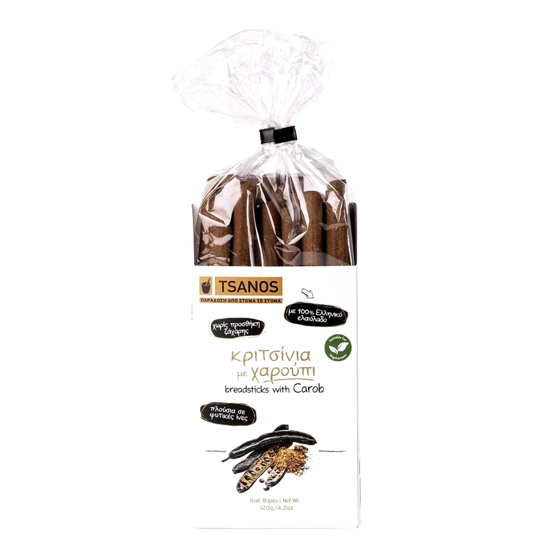 ΤΣΑΝΟΣ Κριτσίνια με Χαρούπι 120g