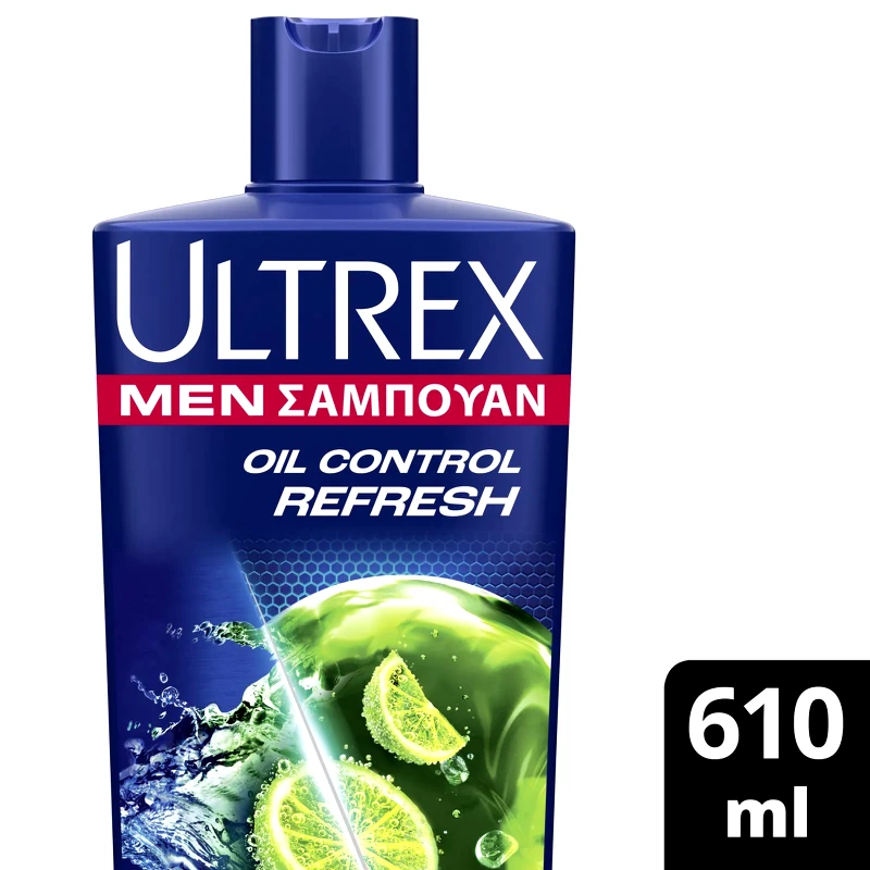 ULTREX Σαμπουάν Oil Control Refresh Λιπαρά Μαλλιά 610ml