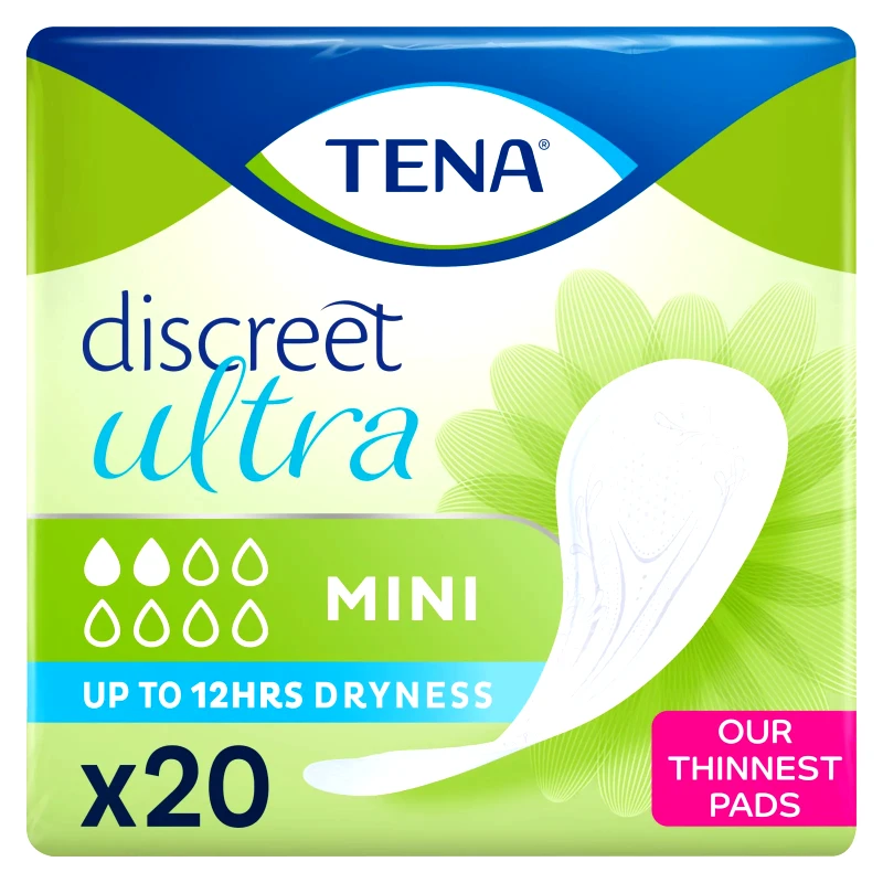 TENA Σερβιέτες Ακράτειας Discreet Mini 20 Τεμάχια