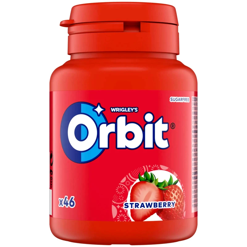 ORBIT Τσίχλες Φράουλα 64g