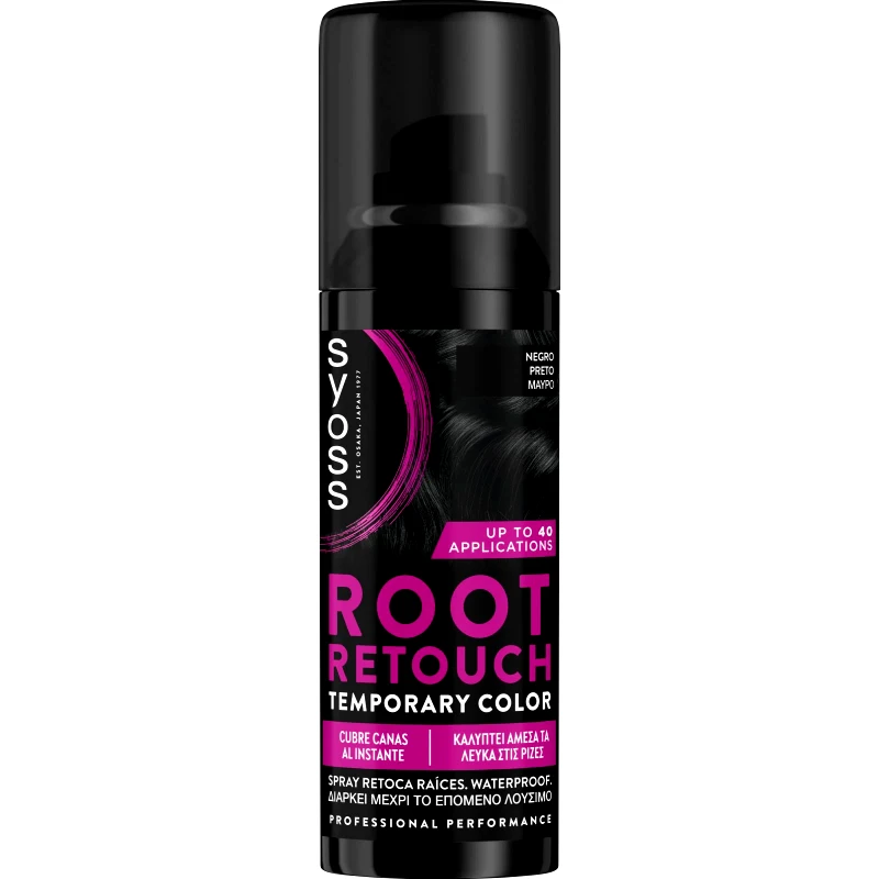 ROOT RETOUCHER Spray Κάλυψης Ρίζας Μαύρο 120ml