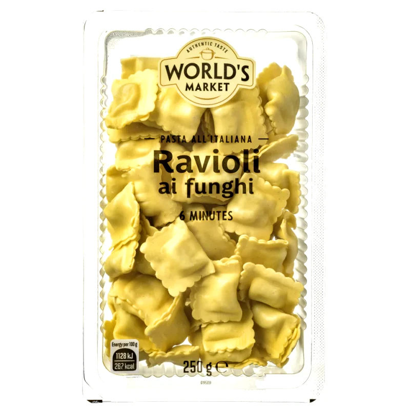 WORLD'S MARKET Ραβιόλια Γεμιστά με Ρικότα και Μανιτάρια 250g