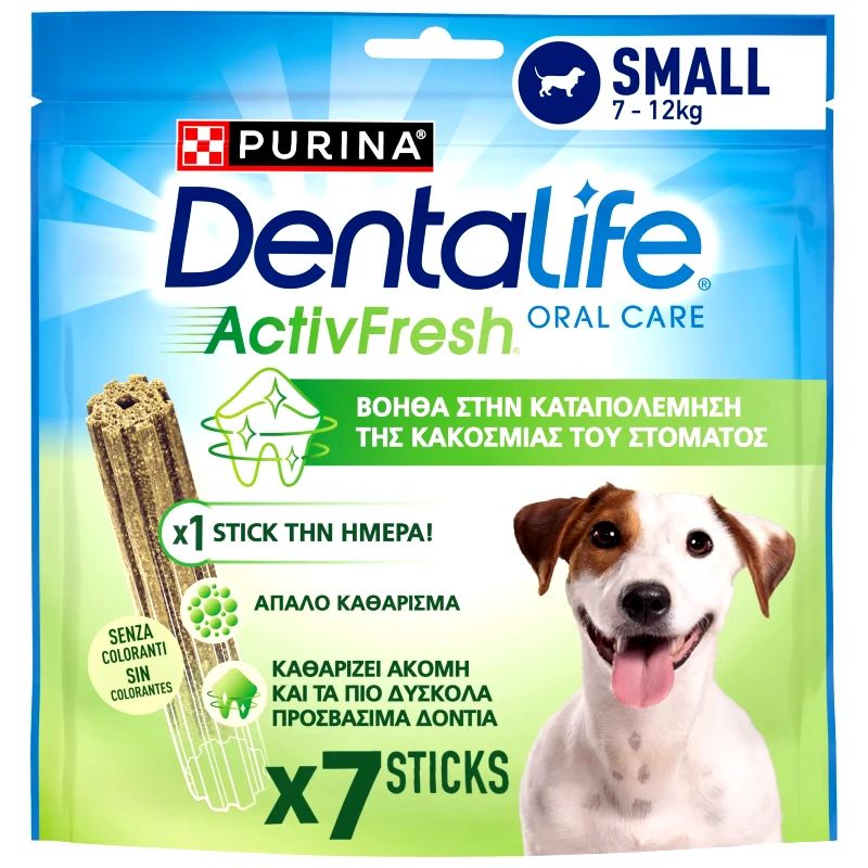 PURINA ONE Συμπληρωματική Τροφή Dentalife ActivFresh Μικρόσωμοι Σκύλοι 115g