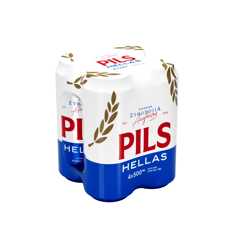PILS HELLAS Μπύρα Κουτί 4x500ml
