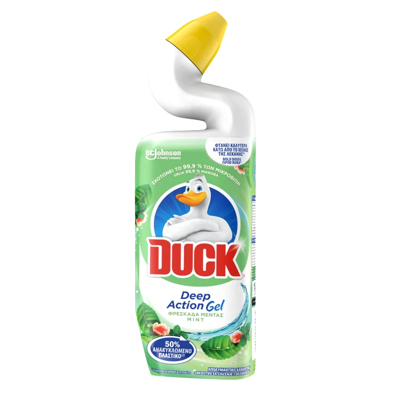 DUCK Υγρό Καθαριστικό Λεκάνης Deep Action Gel Μέντα 750ml