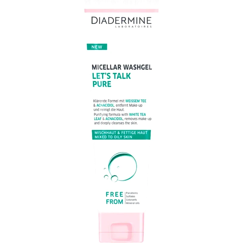 DIADERMINE Gel Καθαρισμού Προσώπου για Μικτές/Λιπαρές Επιδερμίδες 150ml